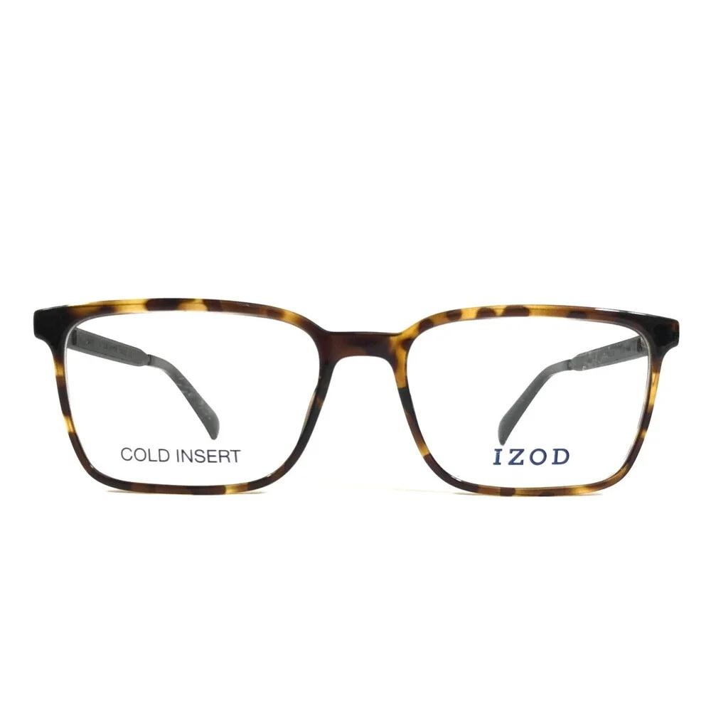 IZOD Eyeglasses Frames IZ2126 Tortoise Black Gray Rectangle Full Rim 54-17-145